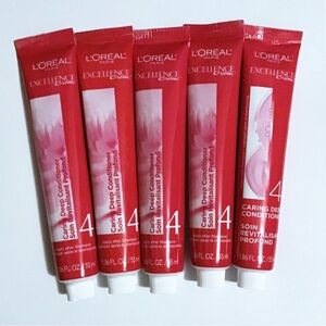 L'Oreal Excellence Creme Caring Deep Conditioner - Pink (Pack of 5)